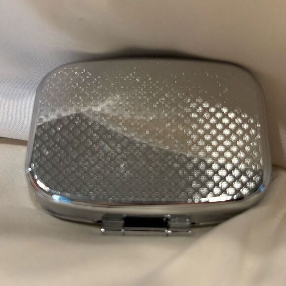 Stained Glass Hummingbird Travel Pill Box 2 Compartment Medicine Pill Case NEW - Picture 4 of 5